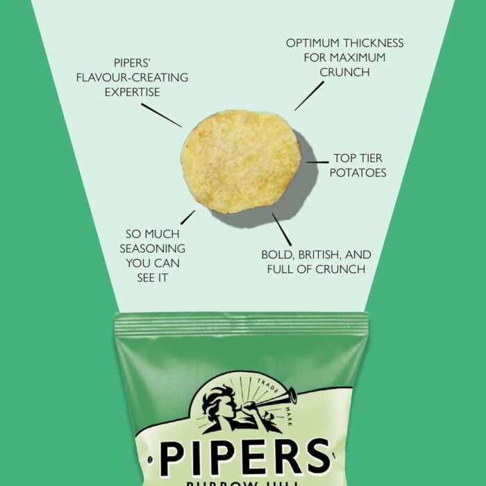 Pipers - Cider Vinegar & Sea Salt Crisps - 24 Minibags Pipers - Cider Vinegar & Sea Salt Crisps - 24 Minibags