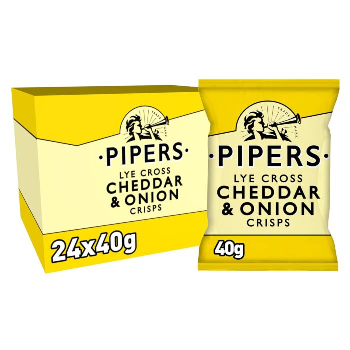 pipers-crisps-lye-cross-cheddar-and-onion-40-g-24-count-pack-of-1.jpg Pipers Crisps Lye Cross Cheddar and Onion 40 g