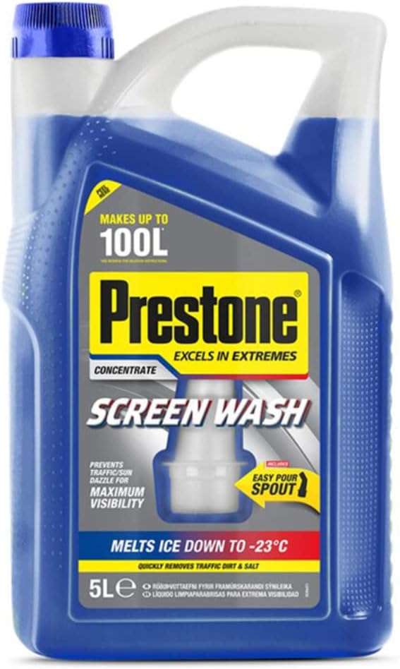 Prestone Extreme All Seasons Visibility Concentrate Car Screen Wash 5 Litre Prestone Extreme All Seasons Visibility Concentrate Car Screen Wash 5 Litre