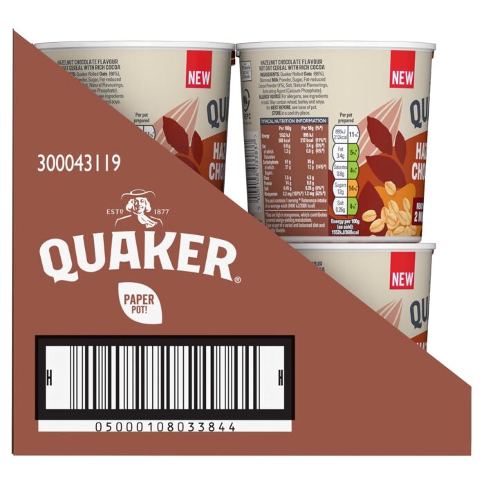 Quaker Hazelnut Chocolate Pot (Case of 8) Quaker Hazelnut Chocolate Pot (Case of 8)