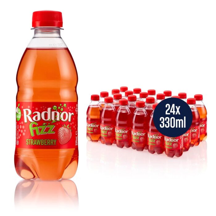Radnor Fizz Strawberry No Added Sugar Juice Drink 24x330ml Radnor Fizz Strawberry No Added Sugar Juice Drink 24x330ml