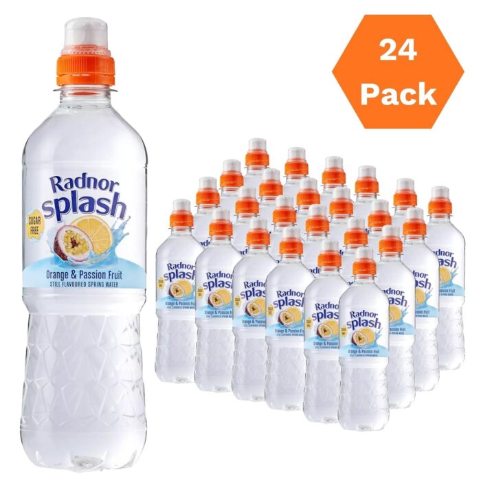 Radnor Splash Orange & Passion Fruit Sugar Free Flavoured Water Multipack 24 x 500ml