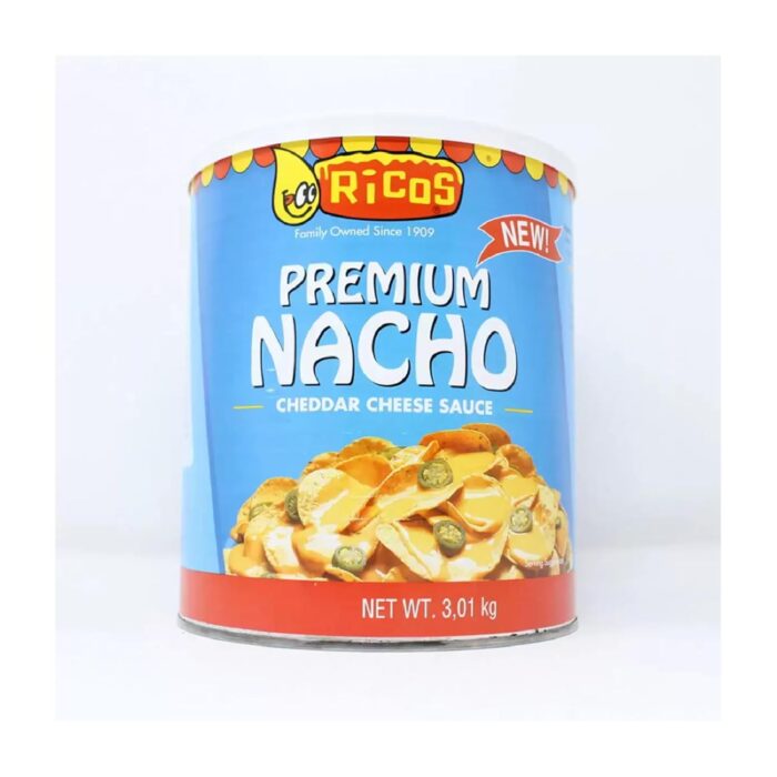 ricos-premium-nacho-cheddar-cheese-sauce-tin-3-kg-pack-of-1.jpg Ricos Premium Nacho Cheddar Cheese Sauce Tin