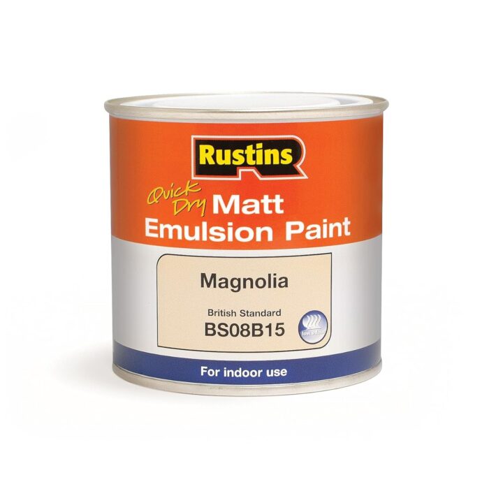 RUSTINS Matt Emulsion Paint White 250ml RUSTINS Matt Emulsion Paint White 250ml