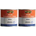 RUSTINS Matt Emulsion Paint White 250ml
