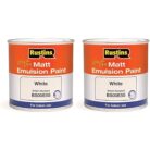 RUSTINS Matt Emulsion Paint White 250ml