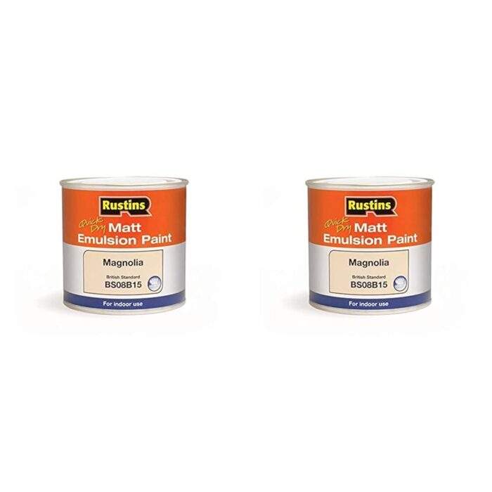 RUSTINS Matt Emulsion Paint White 250ml RUSTINS Matt Emulsion Paint White 250ml