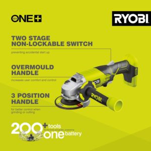 Ryobi R18AG-0 18V ONE+ Angle Grinder (Battery & Charger Excluded)