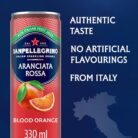 San Pellegrino Italian Sparkling Drinks Tastefully Light Sparkling Blood Orange Canned Soft Drink 12 x 330ml