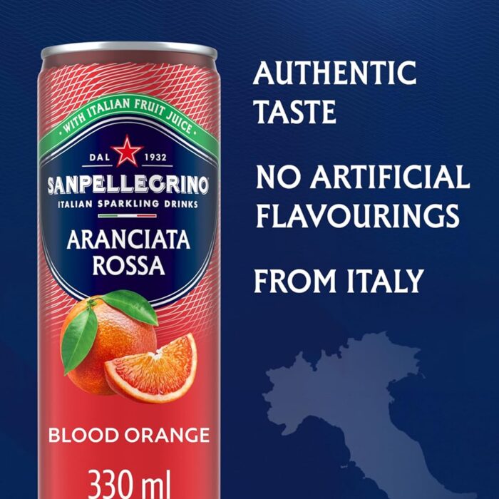 san-pellegrino-italian-sparkling-drinks-tastefully-light-sparkling-blood-1.jpg San Pellegrino Italian Sparkling Drinks Tastefully Light Sparkling Blood Orange Canned Soft Drink 12 x 330ml