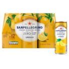 San Pellegrino Italian Sparkling Drinks Zero Sparkling Lemon Canned Soft Drink 12 x 330ml