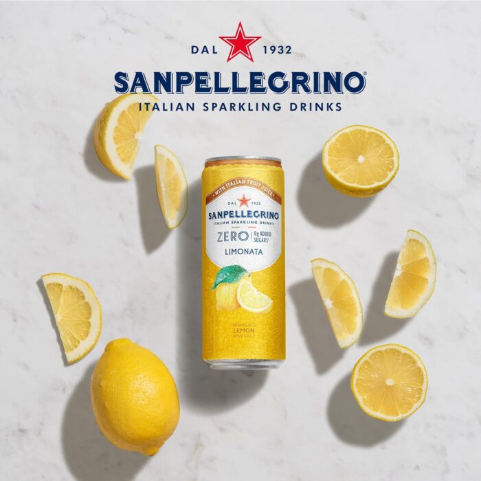 san-pellegrino-italian-sparkling-drinks-zero-sparkling-lemon-canned-soft-2.jpg San Pellegrino Italian Sparkling Drinks Zero Sparkling Lemon Canned Soft Drink 12 x 330ml