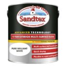 Sandtex 10 Year Exterior Multi-Surface Gloss 750ml Brilliant White