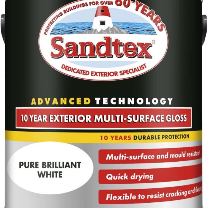 Sandtex 10 Year Exterior Multi-Surface Gloss 750ml Brilliant White Sandtex 10 Year Exterior Multi-Surface Gloss 750ml Brilliant White