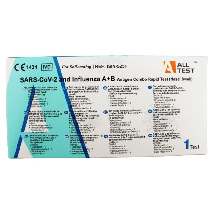 SARS-CoV-2 and Influenza A+B Antigen Combo Rapid Test (Nasal Swab)
