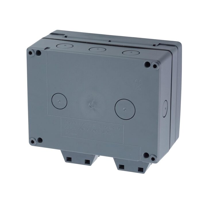 Schneider Electric Lisse Weatherproof IP66 2 gang switched 13A socket - LWP3020 Schneider Electric Lisse Weatherproof IP66 2 gang switched 13A socket - LWP3020