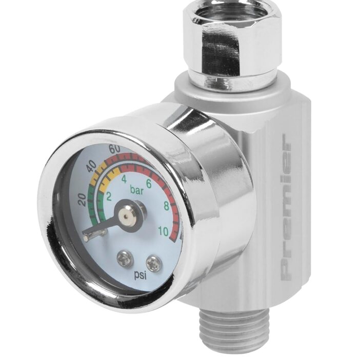 Sealey Ar01 On-Gun Air Pressure Regulator/Gauge Sealey Ar01 On-Gun Air Pressure Regulator/Gauge