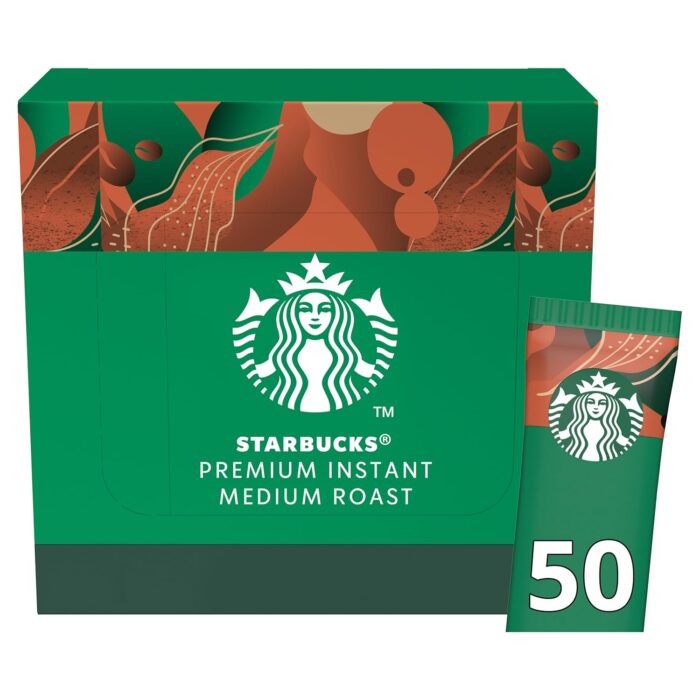 STARBUCKS Medium Roast Instant Coffee Sachets - 50 x 2.3 g STARBUCKS Medium Roast Instant Coffee Sachets - 50 x 2.3 g
