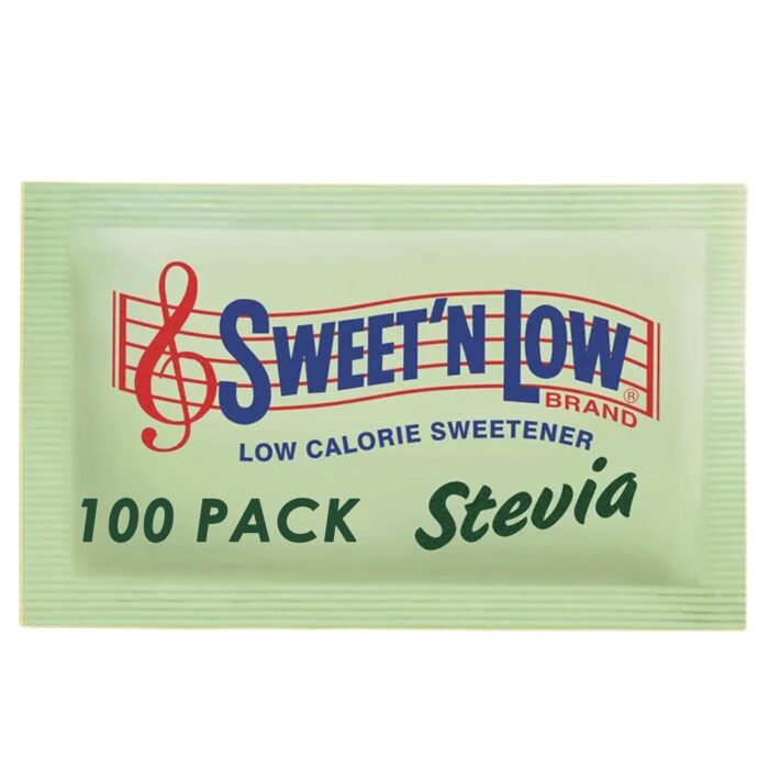 sweetn-low-stevia-zero-calorie-sweetener-sachets-100-pack-200-servings.jpg Sweet'N Low Stevia Zero Calorie Sweetener Sachets - 100 Pack (200 Servings per Pack)