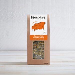 teapigs Chamomile & Manuka Honey Tea Bags - Soothing Camomile Herbal Tea Infusion with Manuka Honey - Naturally Caffeine-Free Detox Tea - 15 Biodegradable Tea Bags