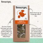 Teapigs Ginger & Manuka Honey Tea - Infusion of Ginger & Manuka Honey for a Fiery Kick - Naturally Caffeine-Free Detox Tea - 15 Biodegradable Herbal Tea Bags