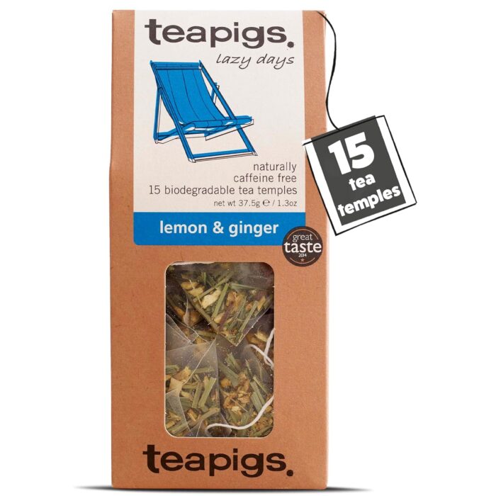 teapigs-lemon-ginger-tea-caffeine-free-herbal-tea-bags-with-ginger-lemon.jpg teapigs Lemon & Ginger Tea - Caffeine-Free Herbal Tea Bags with Ginger