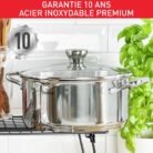 Tefal A70546 Duetto Cooking Pot Diameter 24 cm Suitable for Induction Cookers
