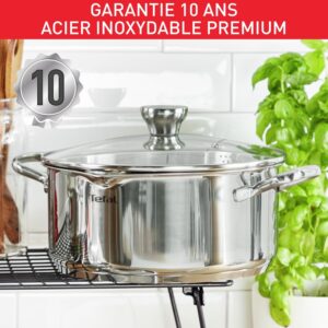 Tefal A70546 Duetto Cooking Pot Diameter 24 cm Suitable for Induction Cookers