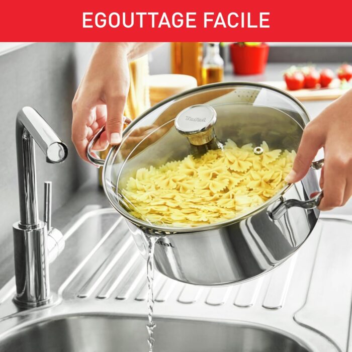 Tefal A70546 Duetto Cooking Pot Diameter 24 cm Suitable for Induction Cookers Tefal A70546 Duetto Cooking Pot Diameter 24 cm Suitable for Induction Cookers