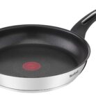 Tefal Emotion E3000204 Frying Pan 20 cm Non-Stick Coating Even Heat Distribution Elegant Design Robust Handle Induction Cooking Indicator Cranberry