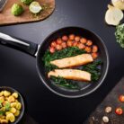 Tefal Emotion E3000204 Frying Pan 20 cm Non-Stick Coating Even Heat Distribution Elegant Design Robust Handle Induction Cooking Indicator Cranberry
