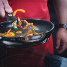 Tefal Emotion E3000204 Frying Pan 20 cm Non-Stick Coating Even Heat Distribution Elegant Design Robust Handle Induction Cooking Indicator Cranberry