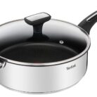 Tefal Emotion E3000204 Frying Pan 20 cm Non-Stick Coating Even Heat Distribution Elegant Design Robust Handle Induction Cooking Indicator Cranberry