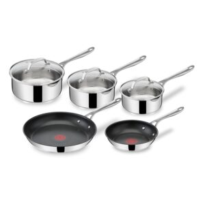 Tefal Jamie Oliver Cook's Direct Stainless Steel 5 Piece Cookware Set – – E304S544
