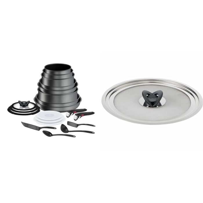 Tefal Jamie Oliver Cook's Direct Stainless Steel 5 Piece Cookware Set – – E304S544