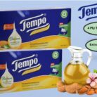 Tempo Balsam Soft & Sensitive Tissues Almond Oil 80's 4ply (12 Pack)