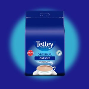 Tetley Original One Cup Black Tea Bags - Bulk Value Pack - Full Flavoured British Brew - Perfect for Breakfast or Anytime - Rainforest Alliance Certified - 1100 Teabags (1 Pack)