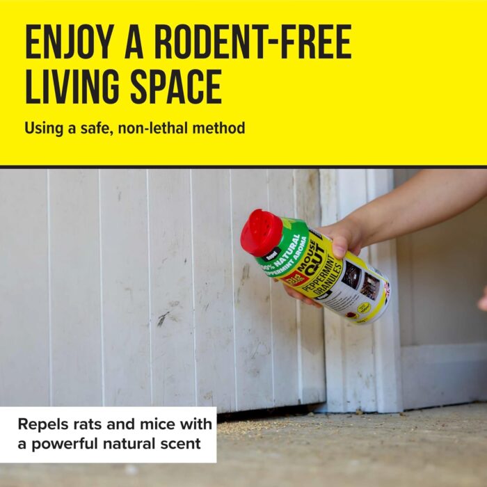 The Big Cheese Mouse Out Peppermint Granules – 350g Non-Toxic Rat & Mouse Deterrent