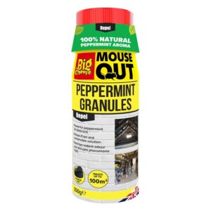 The Big Cheese Mouse Out Peppermint Granules – 350g Non-Toxic Rat & Mouse Deterrent