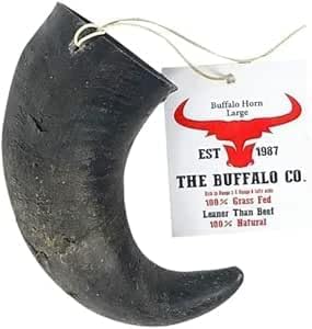 The Buffalo Co. Buffalo Horns for Dogs Large 6–8 Inch