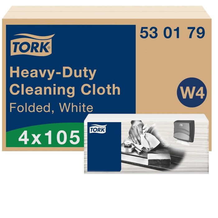 tork-heavy-duty-cleaning-cloth-white-w4-multipurpose-4-x-105-cloths-530179.jpg Tork Heavy-Duty Cleaning Cloth White W4