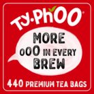 Typhoo Tea • 440 Black Tea Bags • Refreshing Everyday Blend • Bold & Full-Flavoured • Vegetarian Friendly • Packed in the UK • Ethical Sourcing