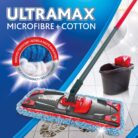 Vileda Ultramax - Flat Mop Head - Microfibre and Cotton