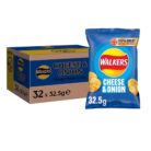 Walkers Cheese & Onion Crisps 32.5g (case of 32)