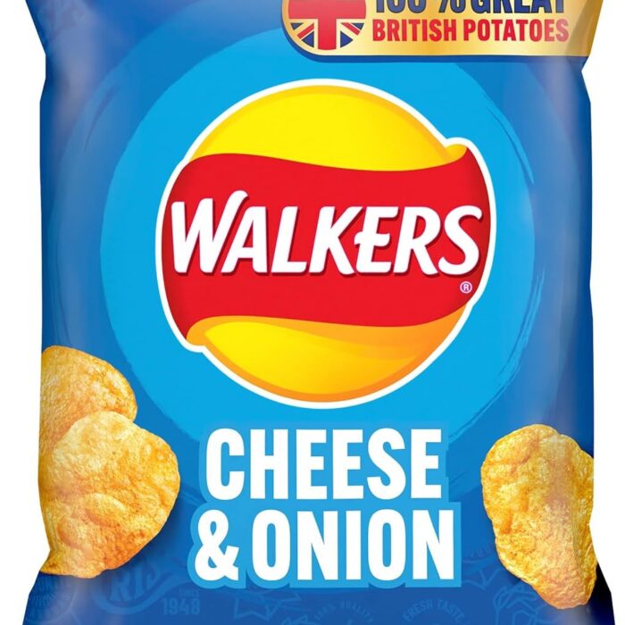 Walkers Cheese & Onion Crisps 32.5g (case of 32)