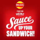 Walkers Heinz Tomato Ketchup Grab Bag Crisps 45g (Case of 32)