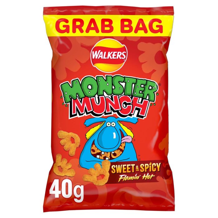 Walkers Monster Munch Flamin' Hot Snacks Crisps 40g (Case of 35) Walkers Monster Munch Flamin' Hot Snacks Crisps 40g (Case of 35)