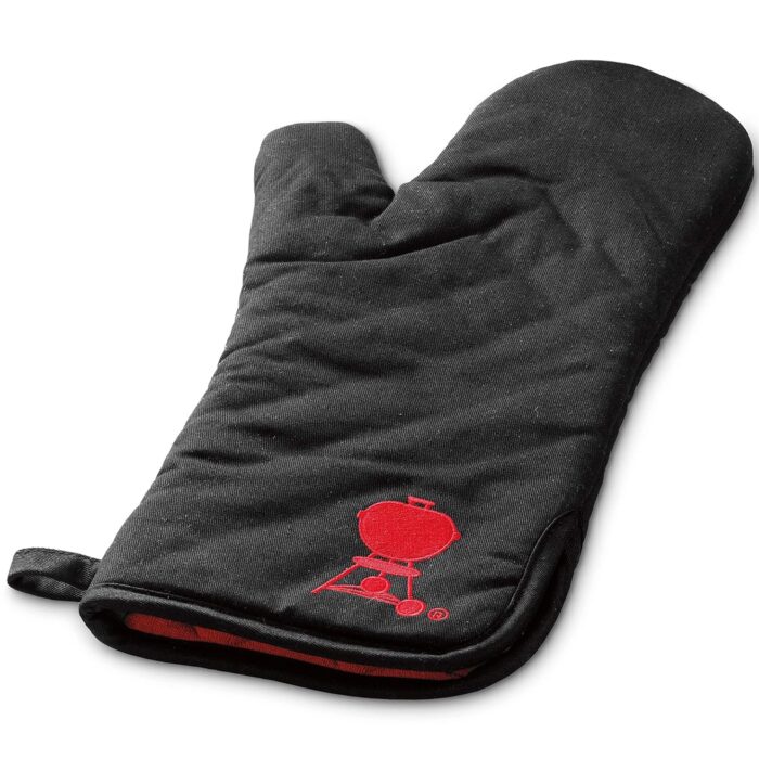 weber-grill-glove-long-black-glove-with-red-embroidered-kettle-grill.jpg Weber Grill Glove - Long