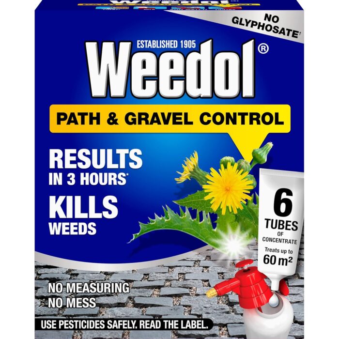 Weedol Path Weed Killer Liquid Concentrate 6 Tubes Treats 60m2 Garden Path & Patio Weed Control Weedol Path Weed Killer Liquid Concentrate 6 Tubes Treats 60m2 Garden Path & Patio Weed Control