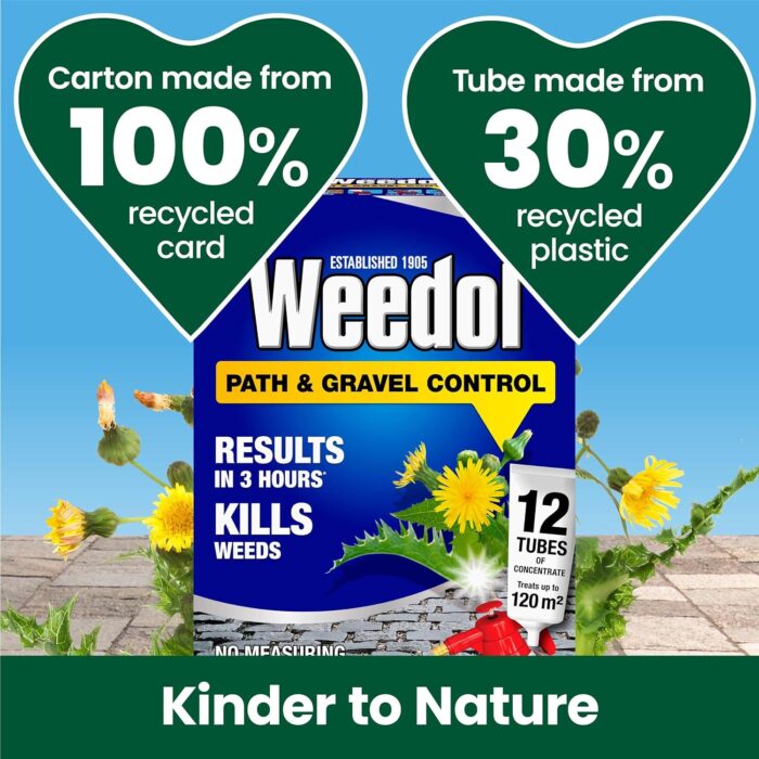 Weedol Path Weed Killer Liquid Concentrate 6 Tubes Treats 60m2 Garden Path & Patio Weed Control Weedol Path Weed Killer Liquid Concentrate 6 Tubes Treats 60m2 Garden Path & Patio Weed Control